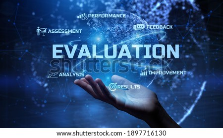 Evaluation customer satisfaction performance assessment business technology concept.