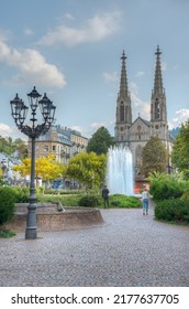 Evangelical Church In Center Of Baden Baden In Germany