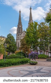 Evangelical Church In Center Of Baden Baden In Germany