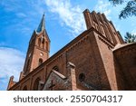 Evangelical Church of St Peter and Paul from 1866 in Gross Lassowitz, Polish Lasowice Wielkie, Powiat Kluczborski, Opole Voivodeship, Poland.