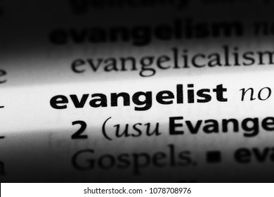 Evangelist Word Dictionary Evangelist Concept Stock Photo 1078708976 ...