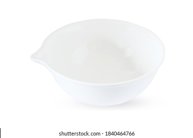 Evaporating dish isolated on white background with clipping path