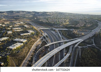 Evening Aerial Photo Of Newport Beach/Newport Coast/Low Altitude Photos Of Orange County California