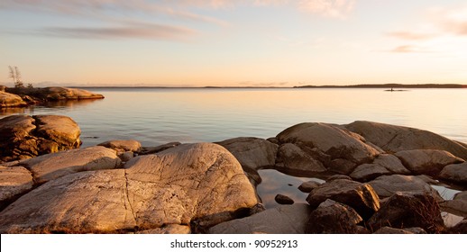 Evening At The Archipelago In Sweden.