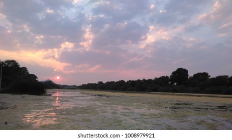 Evening At Banas River.