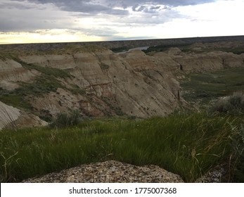 Evening In Canadian Badlands, Summer Alberta