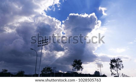 Evening cloud formation