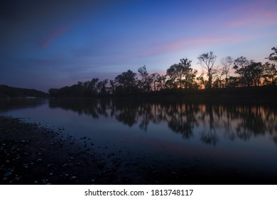 Evening Colors Over Wabash River