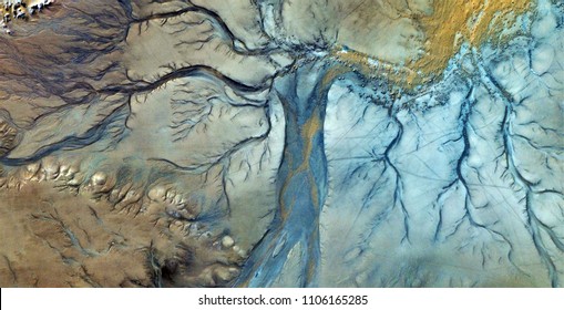 the evening dress, abstract photography of the deserts of Africa from the air. aerial view of desert landscapes, Genre: Abstract Naturalism, from the abstract to the figurative, contemporary photo art