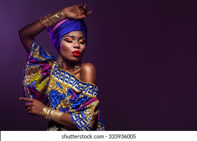 Evening Dress African Woman