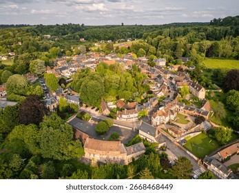 Evening Flight Over Lyons-la-Foret, Normandy, France