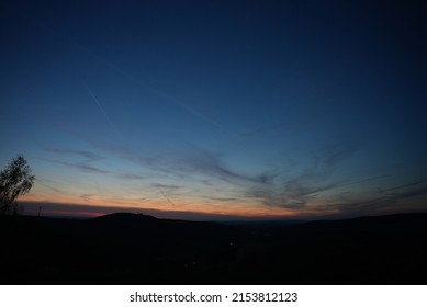 Evening, Landscape, Sky, Blue Hour, Glow