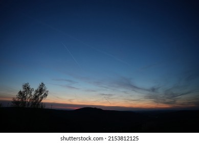 Evening, Landscape, Sky, Blue Hour, Glow