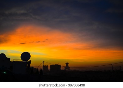 Evening Landscape View At Ouagadougou, Burkina Faso West Africa