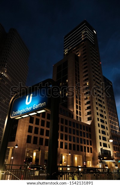 Evening Lights Skyscrapers Burn Center City Stock Photo Edit Now