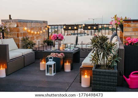 Evening at my home terrace [[stock_photo]] © 