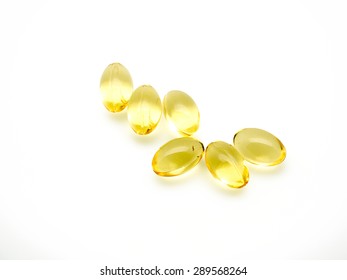 Evening Primrose Oil Pills Isolated