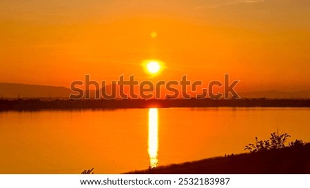 Similar – Image, Stock Photo when evening comes Warmth