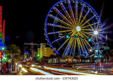 Evening Scenes On The Grand Strand At Myrtle Beach