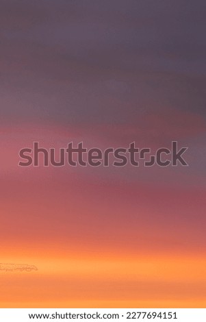 Evening Sky At Golden Hour. Amazing Color Effect Of Clouds. Natural Bright Dramatic Sky Background Gradient. Soft Colors. Sky Gradient. Concept Of Ethereal. Music Concept.