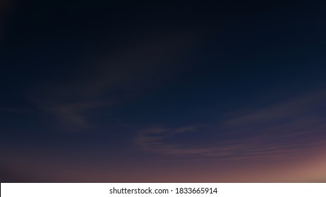 Evening sky illustration  Environment horizontal background  Clouds the sky  Sunset above the horizon  Outdoor template