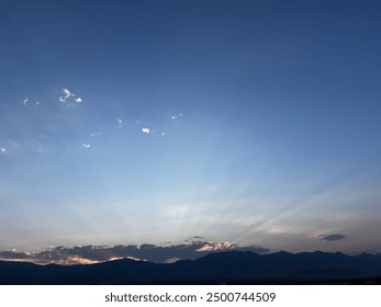 Evening sky sunset for background 