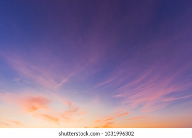 evening sky,majestic colorful sunset sky on twilight,amazing idyllic wonderful nature background. - Shutterstock ID 1031996302