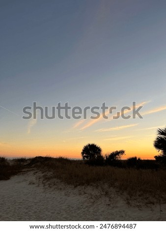 evening sunset beach gradient background
