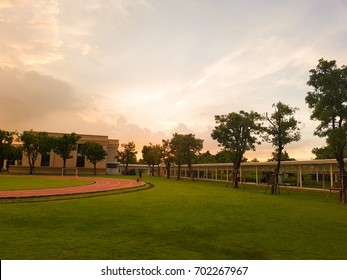 Evening Time At School Yard