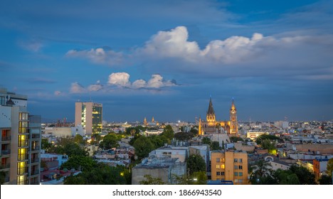 Evening Twilight Of Guadalajara Skyline