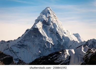 Evening view of Ama Dablam on the way to Everest Base Camp - Nepal - Shutterstock ID 258841592