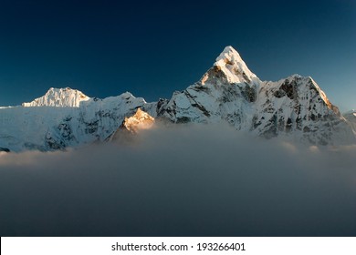 Evening view of Ama Dablam - Way to Everest Base Camp - Nepal