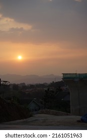 Evening View Of Around The High Speed Rail Construction 