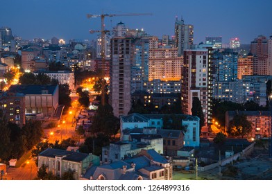 Evening View From Roof Of Kiev (Kyiv), Ukraine.