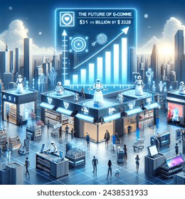 In the ever-advancing tech landscape, AI in retail is set to skyrocket, anticipated to hit $31 billion by 2028, cementing its crucial influence on the future of e-commerce.​