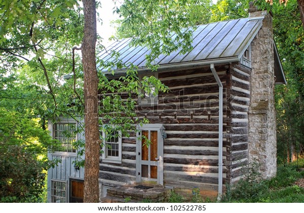 Everclear Log Cabin On Stones River Stock Photo Edit Now 102522785