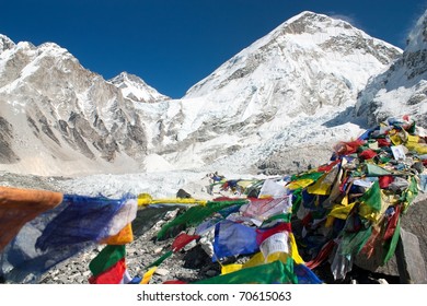 Prayer Flags Mt Annapurna Background Annapurna Stock Photo 655126330 ...