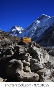 Everest Base Camp Sign.