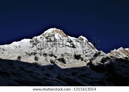 Similar – Image, Stock Photo Winter dress of my house mountain