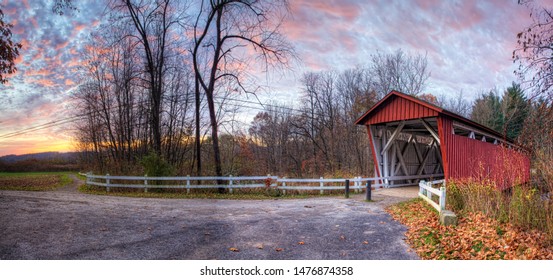 The Everett Covered Bridge In Ohio