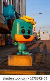 Everett, WA - USA / 0317/2020 - Funko Headquarters - Larger Than Life Pop In The Morning Sunlight