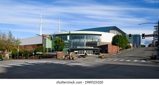 Everett, WA, USA - June 07, 2021; Angel Of The Winds Arena In Everett, Washington. Multi-purpose Building Is Home To A Junior Hockey Team And Is A Major Event Center For Snohomish County.