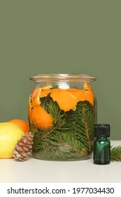 Evergreen Infused Vinegar For All Purpose Cleaning. Homemade, Zero Waste, Natural Toxic Free Cleaner.	