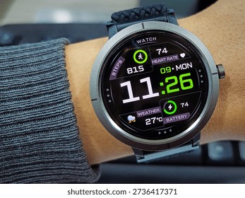 Every Second Counts Digitally Now

Sidoarjo, EastJava - Indonesia
February 09,2026

A smartwatch capturing the present moment, where time, health, and weather meet on a glowing digital display.