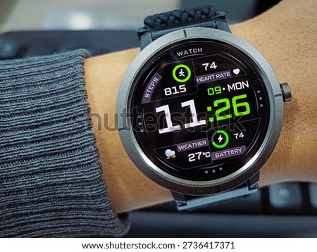 Every Second Counts Digitally Now

Sidoarjo, EastJava - Indonesia
February 09,2026

A smartwatch capturing the present moment, where time, health, and weather meet on a glowing digital display.