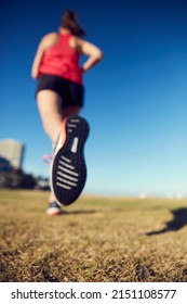 Every Step Pushes You To Transform Yourself. Rearview Shot Of A Sporty Young Woman Exercising Outdoors.