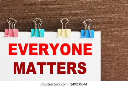 Everyone Matters