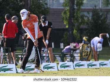 EVIAN GOLF COURSE, FRANCE - JULY 26 : Na Yeon Choi (KOR) At The Evian Masters Golf Tournament (LPGA Tour), July 26, 2012 At The Evian Golf Course, Evian,  France.