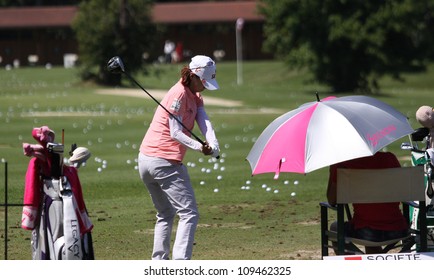 EVIAN GOLF COURSE, FRANCE - JULY 26 : Na Yeon Choi (KOR) At The Evian Masters Golf Tournament (LPGA Tour), July 26, 2012 At The Evian Golf Course, Evian,  France.