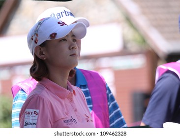 EVIAN GOLF COURSE, FRANCE - JULY 26 : Na Yeon Choi (KOR) At The Evian Masters Golf Tournament (LPGA Tour), July 26, 2012 At The Evian Golf Course, Evian,  France.